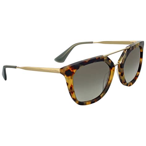 Prada Medium Havana Square Sunglasses PR 13QS 7S04M1 54 